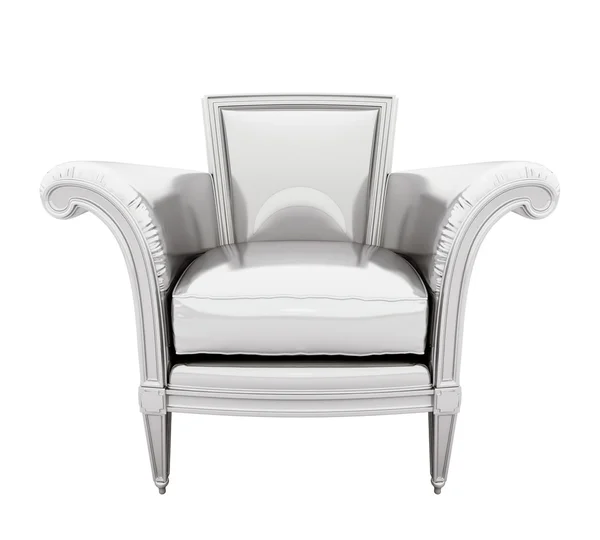 Retro luxo cadeira de prata — Fotografia de Stock