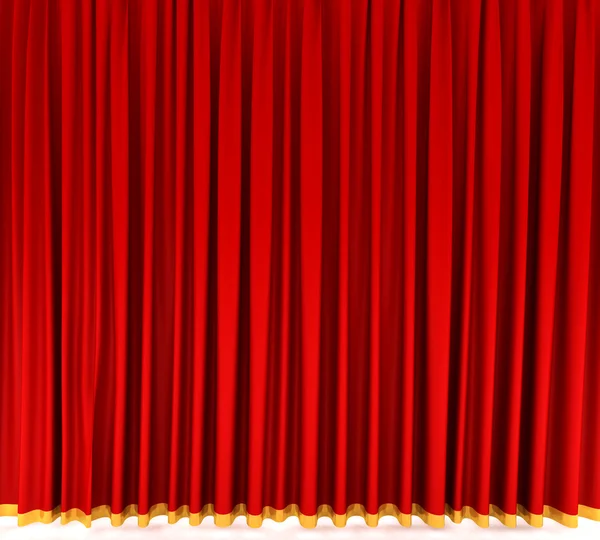 Rideau de théâtre rouge — Photo