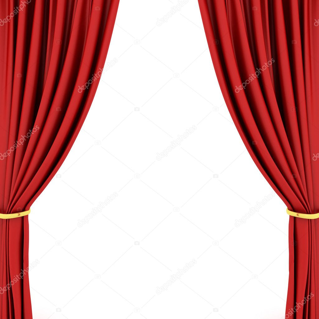 Red theater curtain