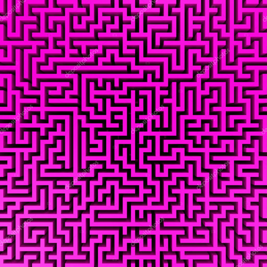 Simple pink maze — Stock Photo #1996148