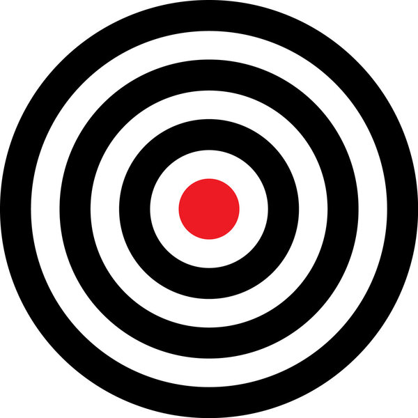 Vector transparent target illustration
