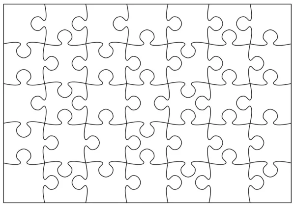 Beautiful jigsaw puzzle — Stock Vector