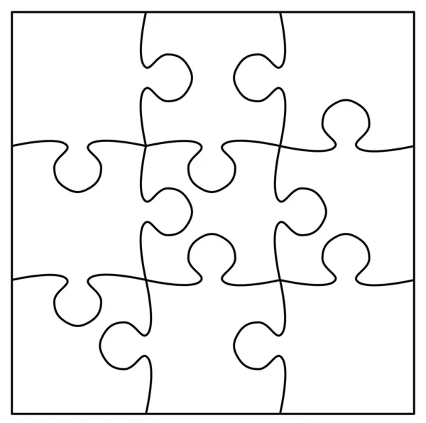 Schöne Puzzle — Stockvektor