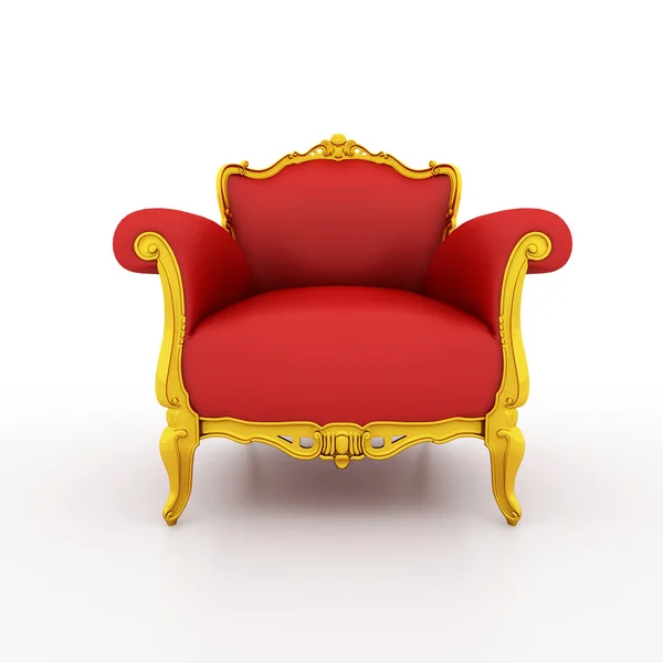 stock image Classic glossy red chair