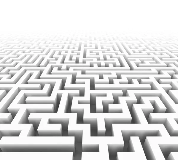 Illustration of a maze or labyrint — Stock Photo, Image
