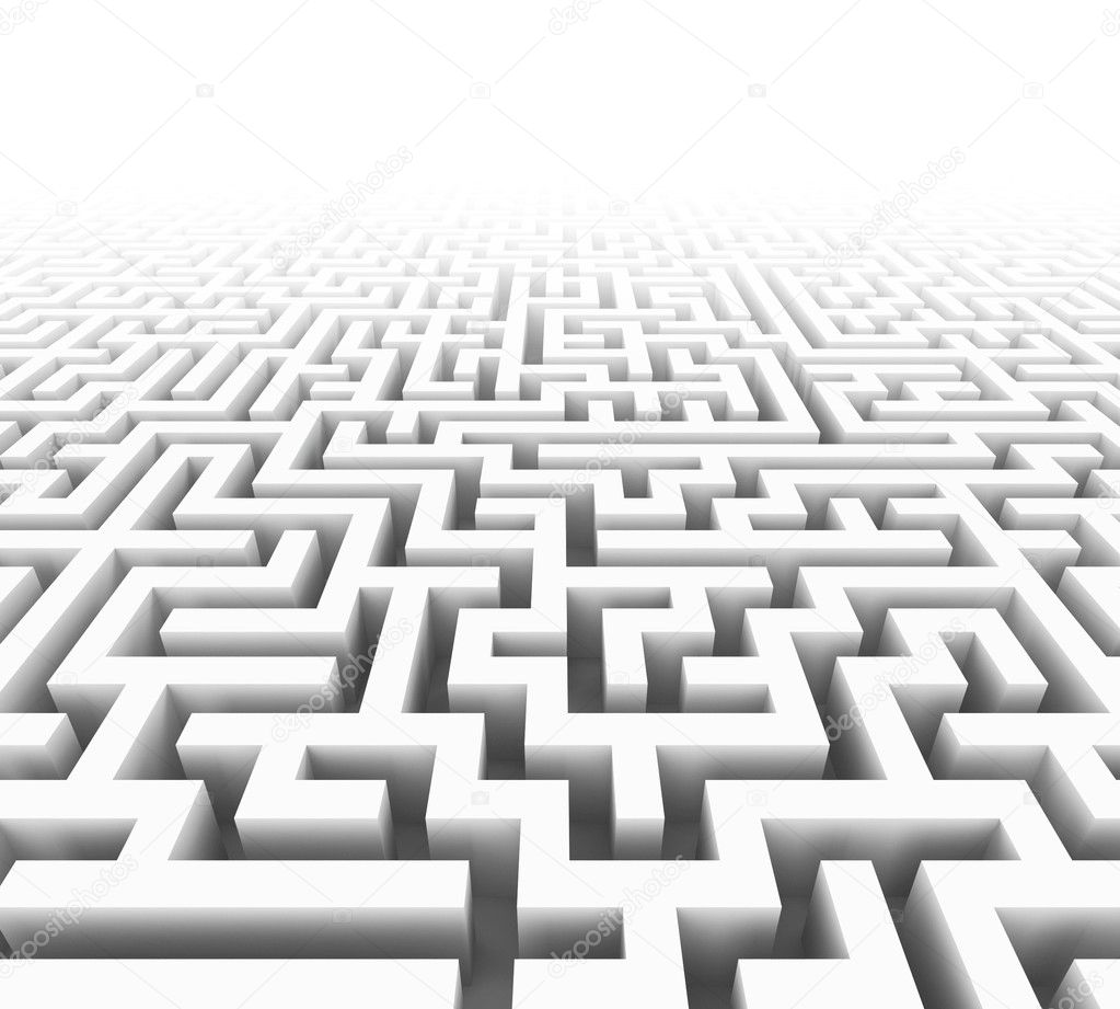 Illustration of a maze or labyrint