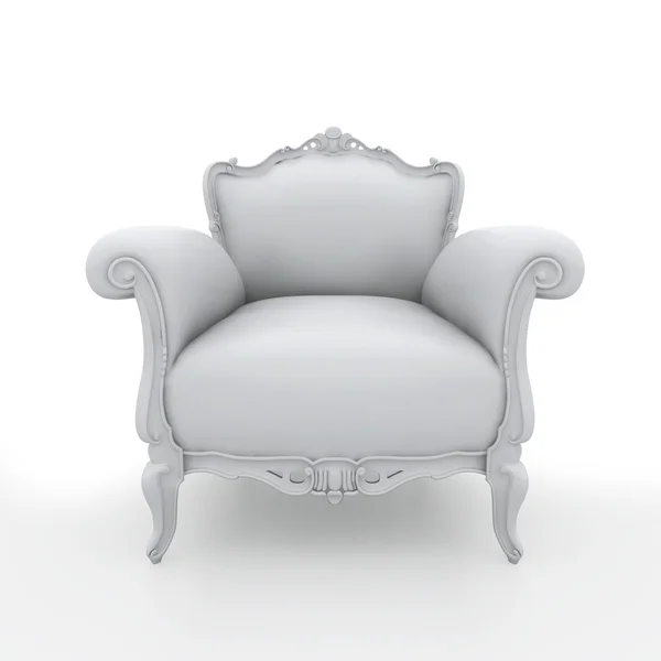 Leerer Sessel über dem Weißen — Stockfoto