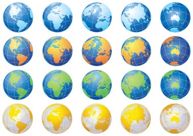 Globes clipart