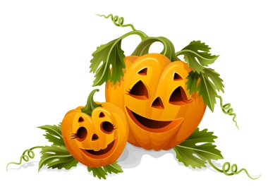 Halloween pumpkins clipart