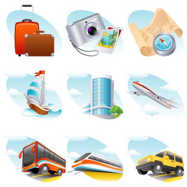 Travel icon clipart