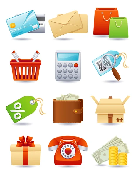 Icône Shopping — Image vectorielle
