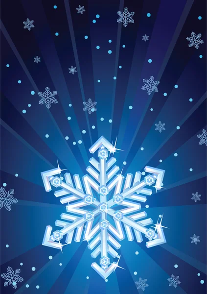 Flocons de neige — Image vectorielle