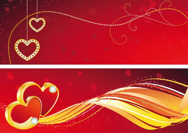 Valentijnsdag banner — Stockvector