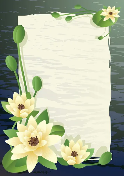盛开的百合花 — 图库矢量图片