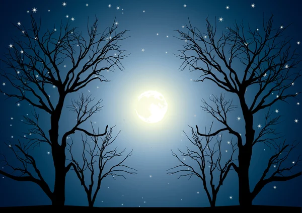 月の木 — ストックベクタ