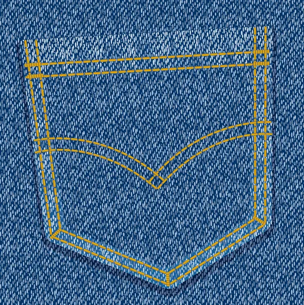 Φόντο με υφή των blue-jeans με τσέπη Royalty Free Εικονογραφήσεις Αρχείου