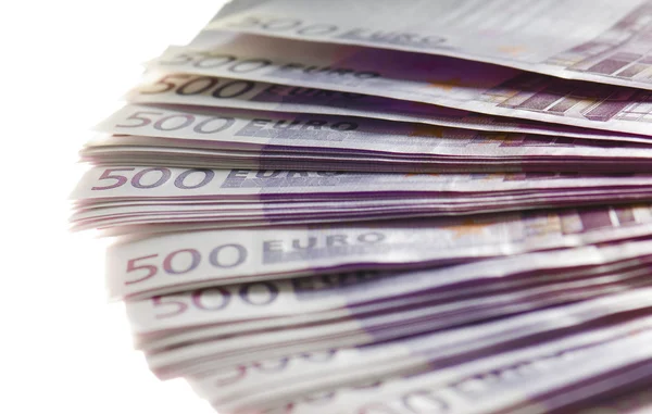 Billetes en euros dinero — Foto de Stock
