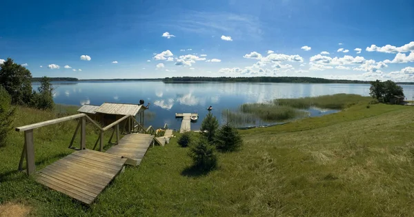 Panorama van het meer — Stockfoto