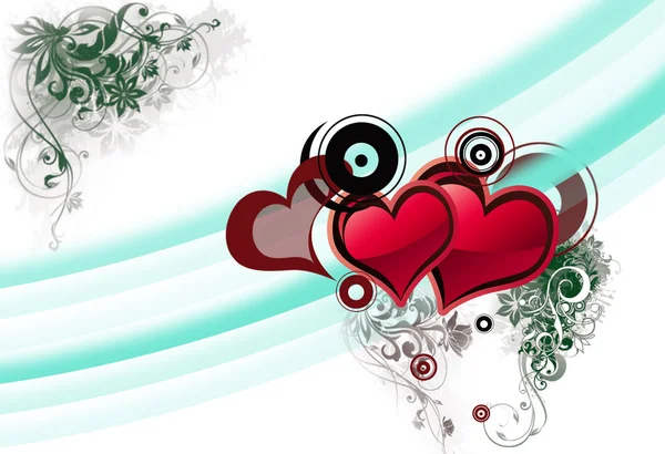 Valentine's hearts background — Stock Photo, Image