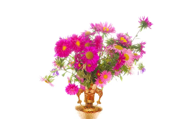 Μπουκέτο με λουλούδια ροζ απομονωθεί — Φωτογραφία Αρχείου