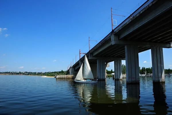 stock image City bridge and river