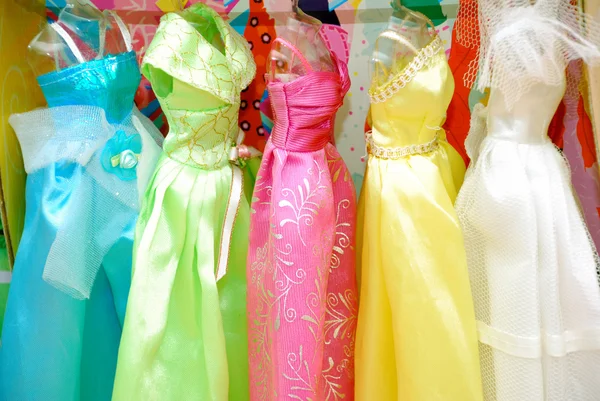 Gekleurde jurken Stockfoto