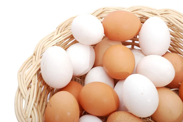 Яйца в корзине Лицензионные Стоковые Фото