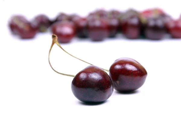 Isolated sweet red cherry 2 — Stock Photo, Image