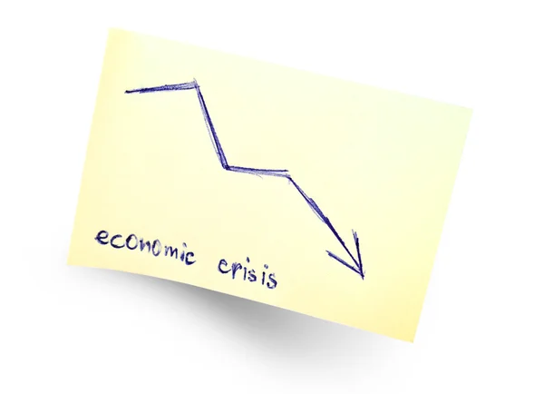 Economische crisis Stockafbeelding
