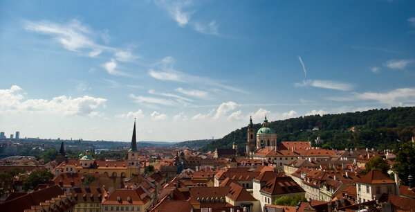 Panorama of Prague old town