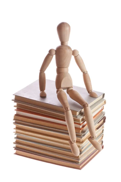 stock image Men with many books