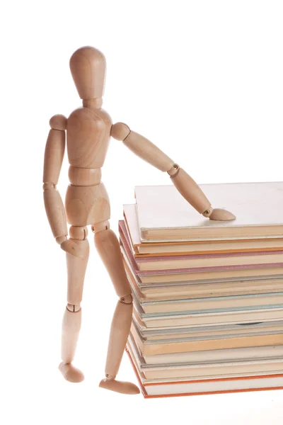 stock image Men with many books