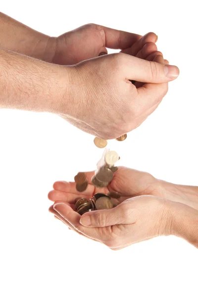 stock image Hands with money