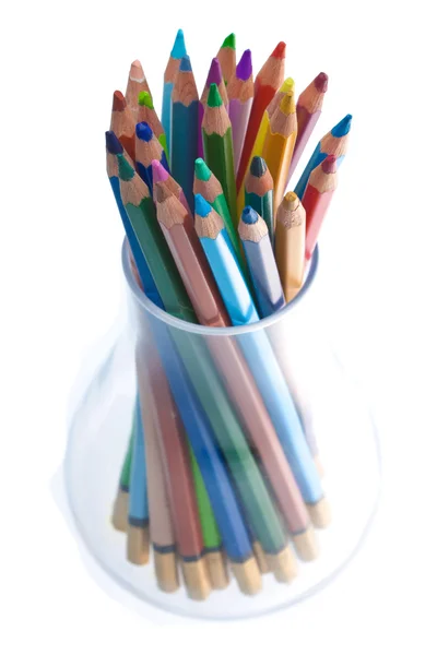 Pencil in glass — Stock Photo, Image