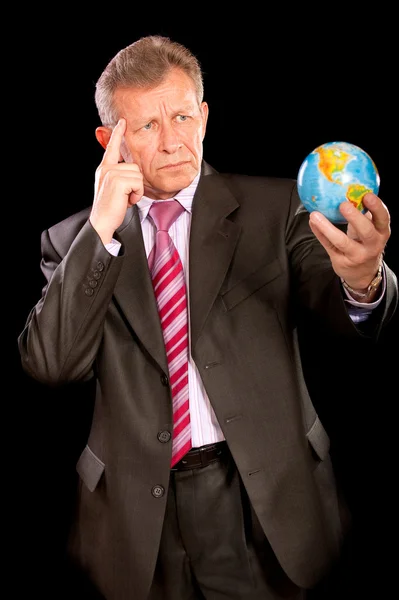Retrato de hombre de negocios de edad avanzada — Foto de Stock