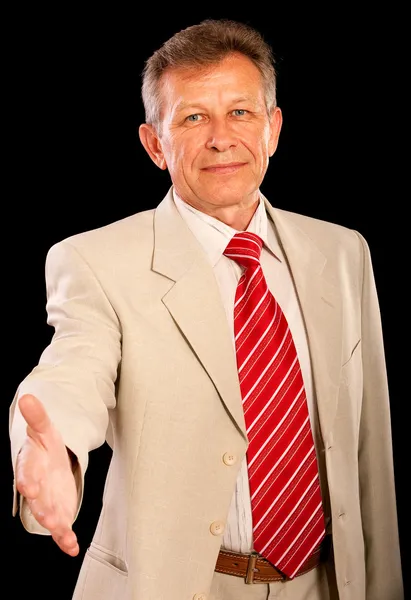 高齢者のビジネスマンの肖像画 — ストック写真