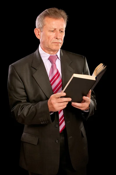 Portrait of elderly businessman — Stock Photo, Image