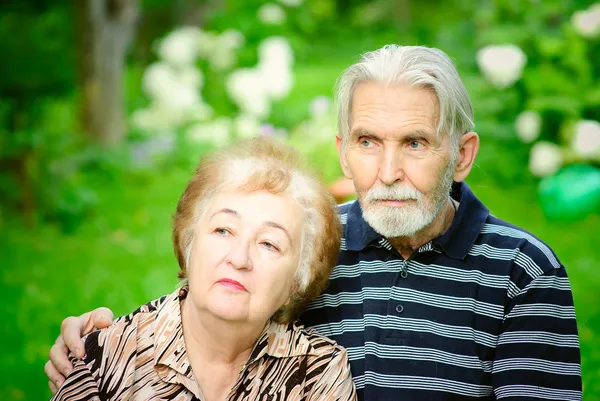 Dois pensionistas — Fotografia de Stock