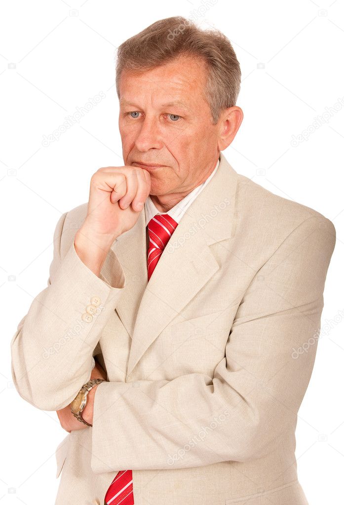 Portrait of elderly businessman