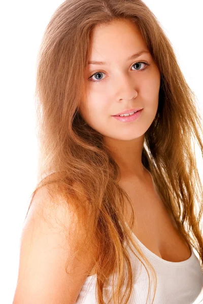 Portret van charmante jonge vrouw — Stockfoto