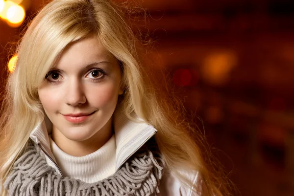 Portrait of charming blonde — Stock Photo, Image