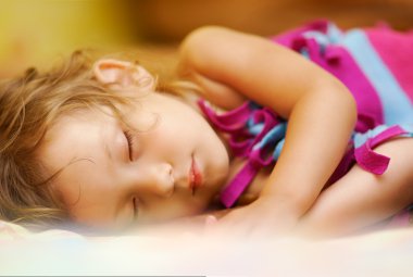 Kid sleeps clipart