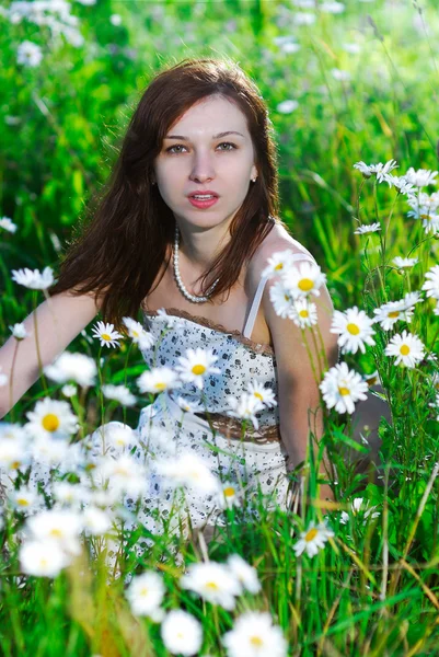 Chica en un prado —  Fotos de Stock