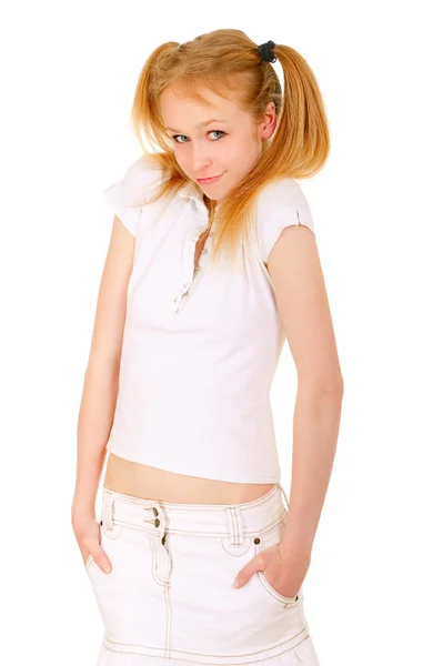 Portrait of young blonde — Stock Photo, Image