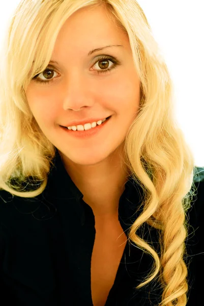 Porträtt av blond flicka — Stockfoto