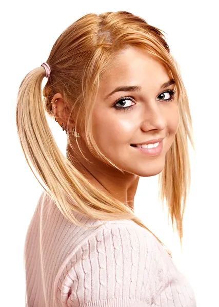 Porträtt av fin blond — Stockfoto