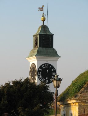 Old clock tower clipart