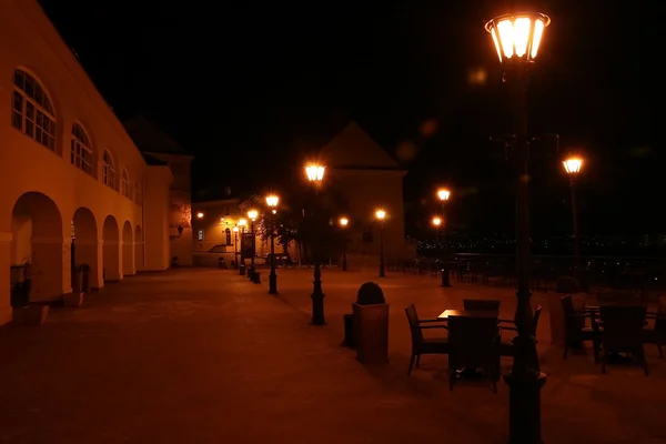 stock image Petrovaradin Fortress Bu Night