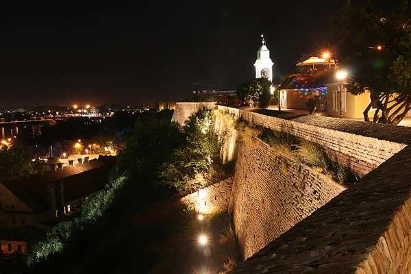 stock image Petrovaradin Fortress Bu Night