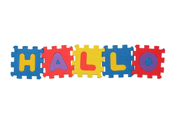 HALLO — Stock Photo, Image